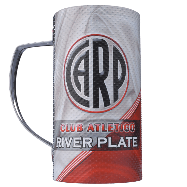 Stainless Steel Guiro Shaker, Thermal Tumbler River Plate Vaso Térmico Güira 750 cc - 19 cm x 10 cm