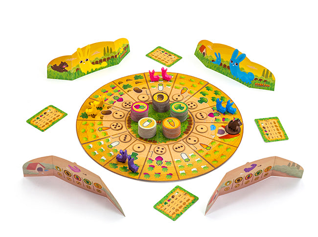 RUIBAL | Rabbit Harvest Board Game for 2-4 Players, Ages 10+, Garden Adventure