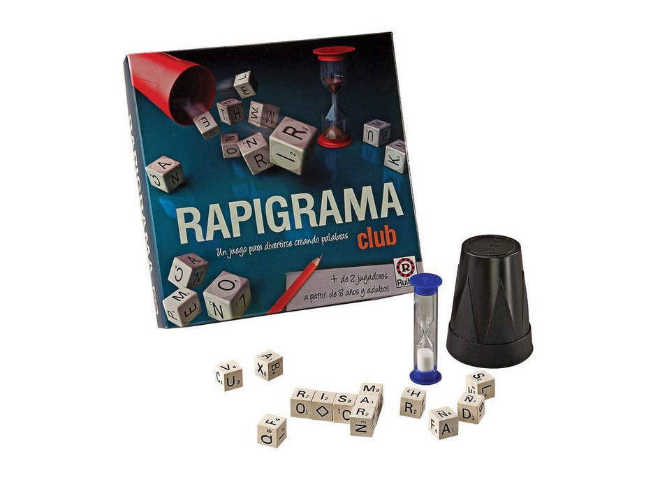 Rapigrama Club Words & Numbers Board Game Wit & Luck Game by Ruibal