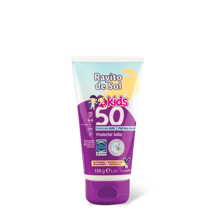 Rayito de Sol | High Protection SPF 50 Kids Sunscreen - Gentle Care for Sensitive Skin, Children | 150 g / 5.29 fl oz