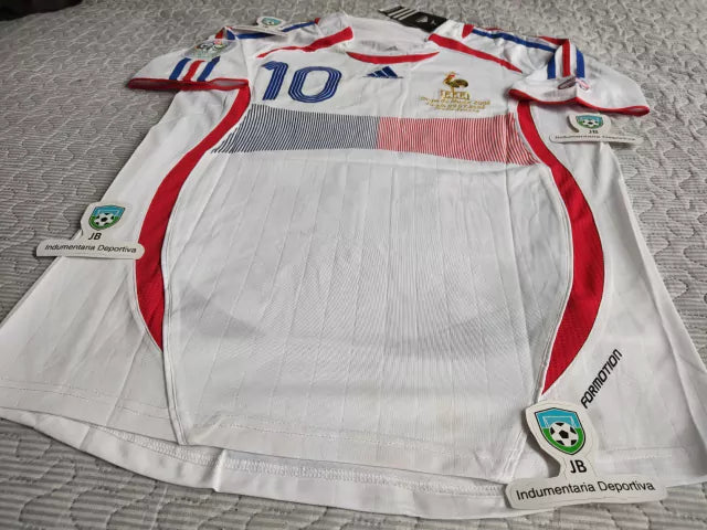 Adidas France Retro 2006 World Cup Alternate Jersey Zidane 10 - Limited Edition Classic Soccer Apparel