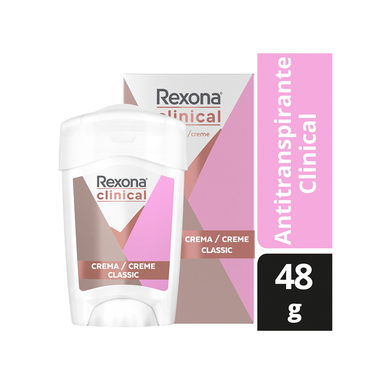 Rexona Clinical Classic Cream 3x mais proteção 96 horas antitranspirante, 48 g / 1,69 oz 