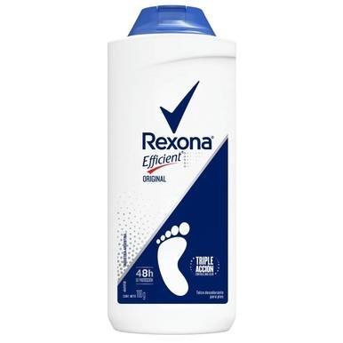 Rexona Efficient Original Talco Para Pies Desodorante em Pó de Talco, 100 g / 3,5 oz 