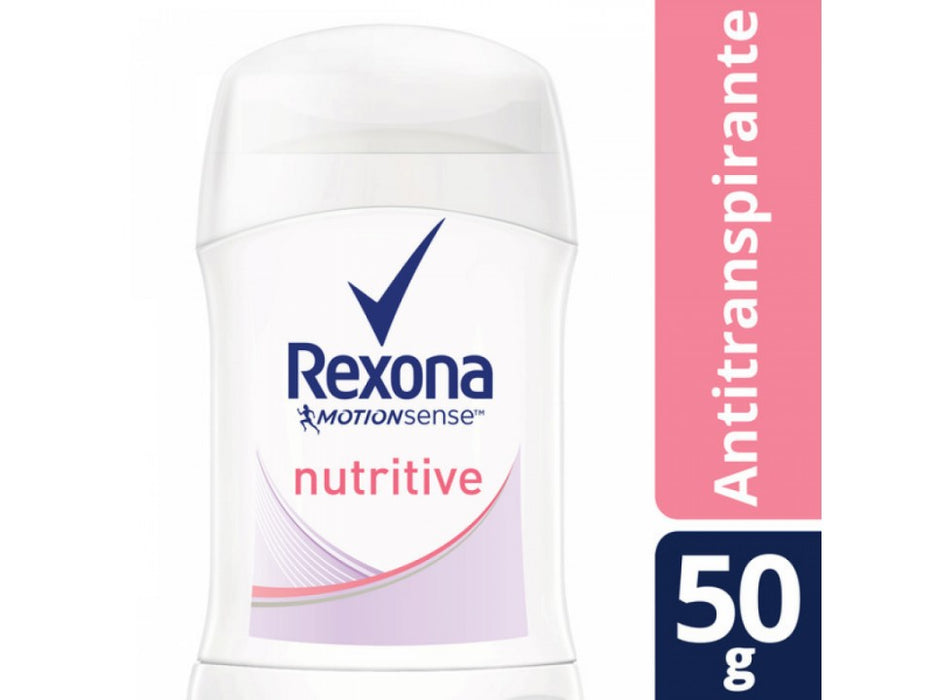 Rexona Nutritive Desodorante en Barra Antiperspirant Deodorant Stick - 48 Hour Protection, 50 g / 1.76 oz