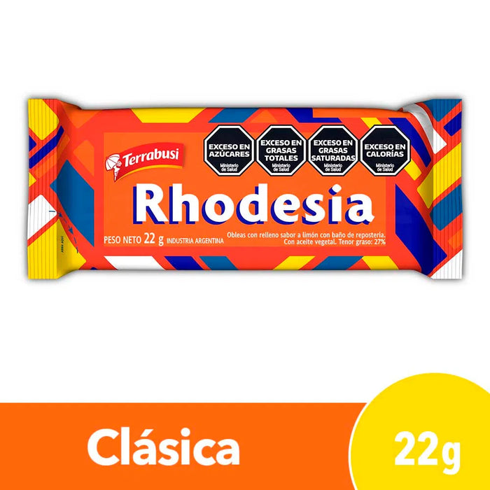 Rhodesia Chocolate Coated Cookie With Lemon Cream Filling 36 cookies, 22 g / 0.78 oz ea (family box)