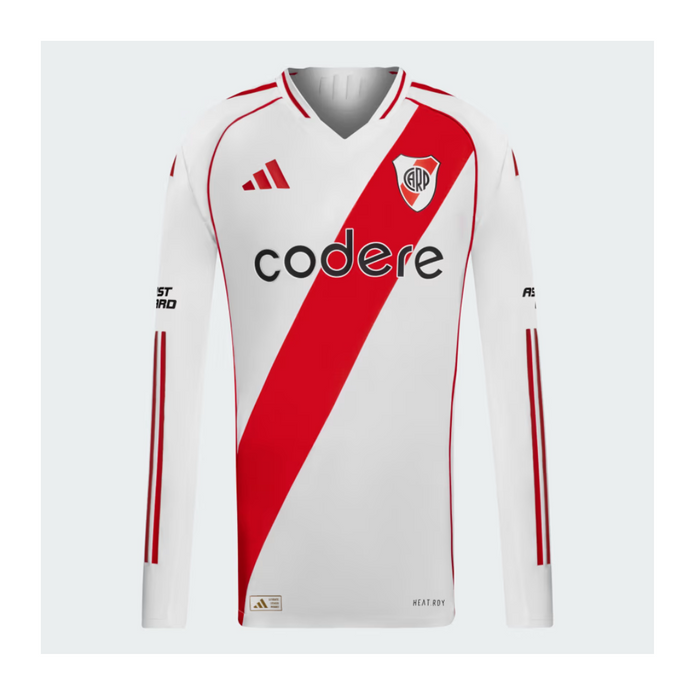 River Plate 24/25 Home Authentic Long Sleeve Jersey - Official Soccer Shirt