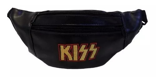 Rock-Inspired Embroidered Eco Leather Fanny Pack - Stylish Adventure Essential with Riñonera Guns N' Roses Vibe