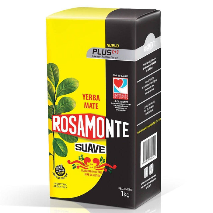 Rosamonte Yerba Mate Plus Suave Suave (1 kg / 2,2 lb) 
