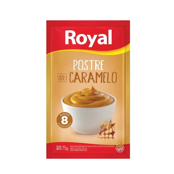 Royal Caramel Ready to Make Dessert, 8 servings per pack, 75 g / 2.64 oz