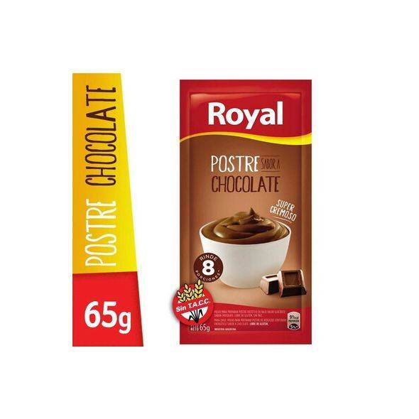 Royal Chocolate Ready to Make Dessert, 8 servings per pouch, 65 g / 2.29 oz pouch