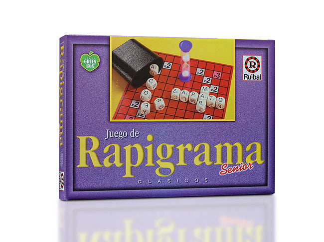 Ruibal | Rapigrama Senior Board Game for 2+ Players | Ages 8+ | Word Fun & Strategy