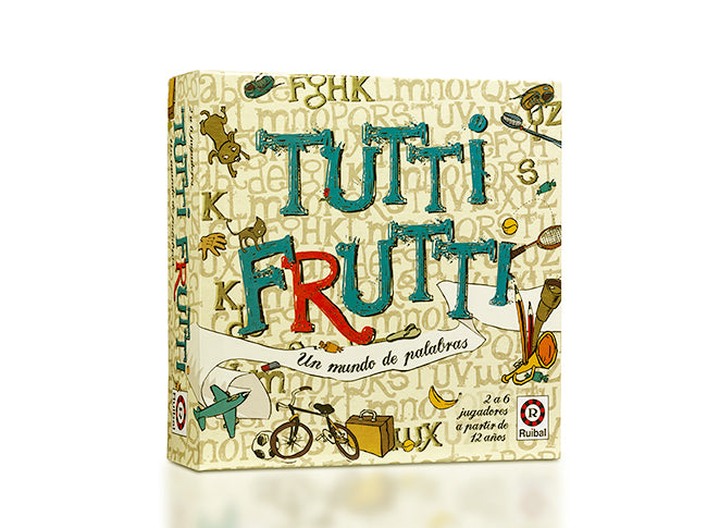 Ruibal | Tutti Frutti Game for 2-6 Players, Ages 8+ | Family Fun & Strategy | Word Puzzle Fun