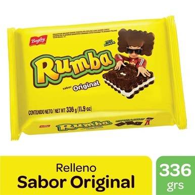 Rumba Sandwich Cookies with Chocolate and Coconut Cream Original Flavor, 324 g / 11.4 oz tripack