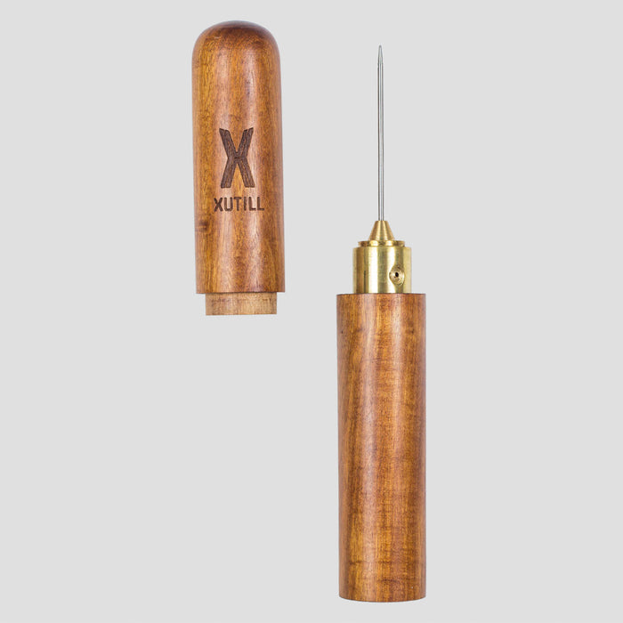 Xutill | Junior Set with Pneumatic Corkscrew, Foil Cutter, Drip Cutter, Spare Needle, Wood Case | Wine accessories