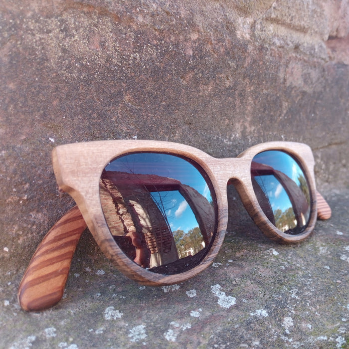 MOMUËL | Anteojos de Sol Salvia Sustainable Wood Sunglasses | UV400 Protection 135 mm x 50 mm