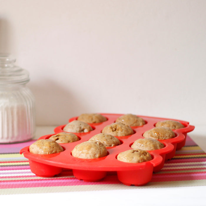 SI O SI 12-Cup Muffin Pan - Even Baking System for Perfect Muffins