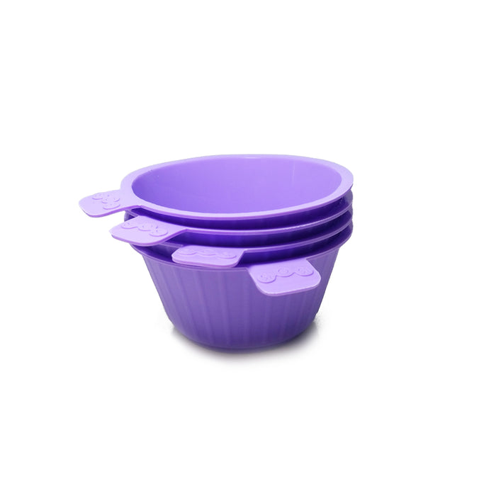 SI O SI 4-Cup Silicone Baking Cups with Even Cooking System