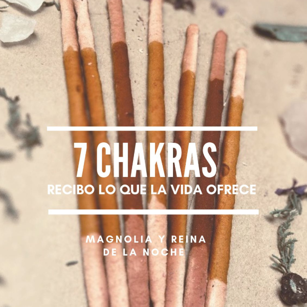 Sahumerios Handcrafted 7 Chakras Line Triple-Rolled Incense | Artisanal | 10 Units | Daily Use
