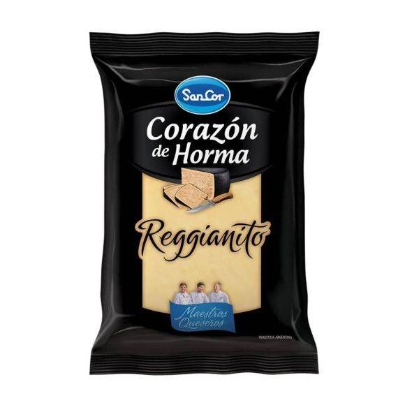 Sancor Reggianito Trozado Corazón de Horma Hard Cheese Reggianito, 230 g / 8.11 oz sealed pack