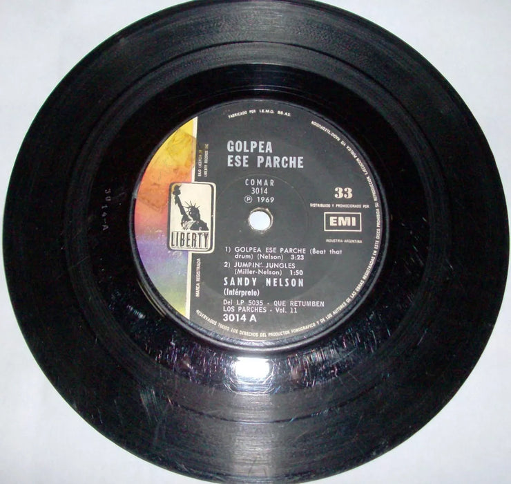 Sandy Nelson Vinilo Vinyl Golpea Ese Parche LP Rock Music 1969 Edition