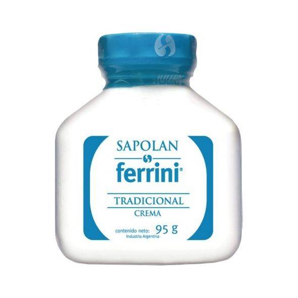 Sapolan Ferrini Crema Tradicional Body & Face Cream with Natural Beeswax, Vaseline & Lanolin, 95 g / 3.4 oz