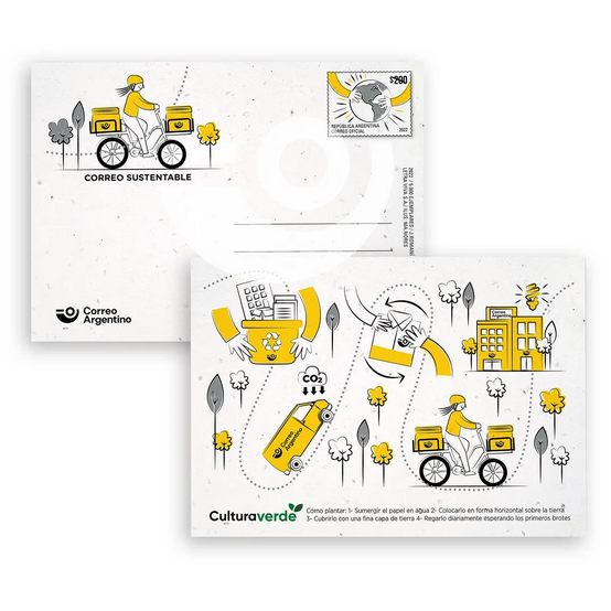 Correo Compras - Sustainable Mail: Philately Postal Card