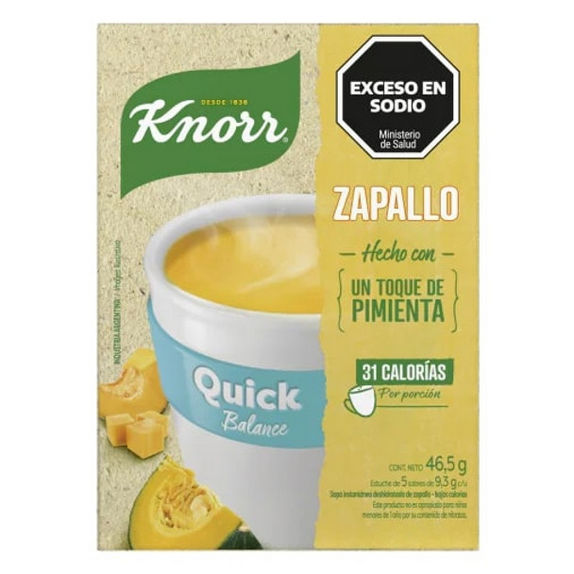 Knorr Quick Balance Instant Soup, Pumpkin Flavor, 5 Pouches, 10g / 0.35 oz Each - Quick & Easy Soup Mix