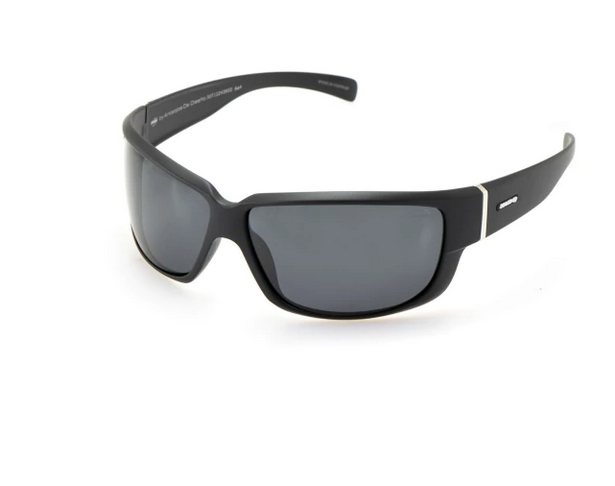 MDQ AGWE M.BLACK Polarized Sunglasses - Matte Black Frame, Lightweight & Durable - Includes Case & Microfiber