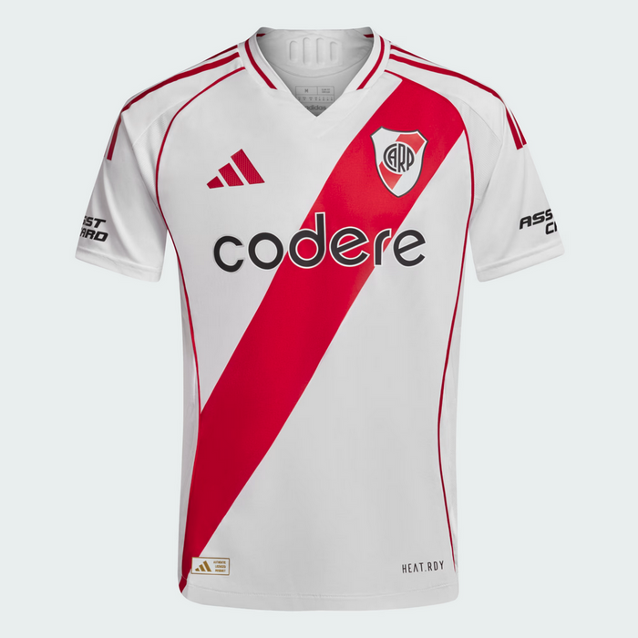 Adidas Camiseta Titular Authentic River Plate 24/25 - Player Version - HEAT.RDY - White/Scarlet