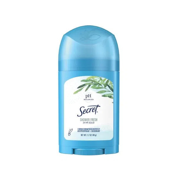 Secret Shower Solid Deodorant | Skin Care for Daily Use - Protects and Nourishes - Fresh Confidence | 48 g - 1.7 fl oz