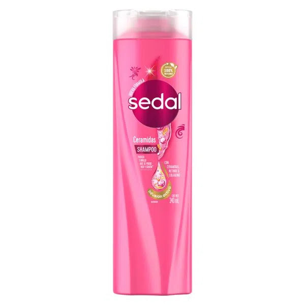 Sedal Shampoo Ceramides Strong & Shiny Hair, 340 ml / 11.5 fl oz (pack of 2)
