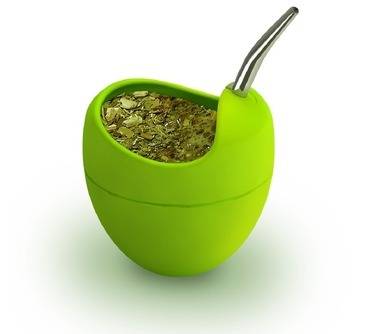 Silicone Mate Gourd Unique Design with Bombilla Included - Dishwasher Safe, Easy To Empty by Silicosas (Various Colors Avilable)
