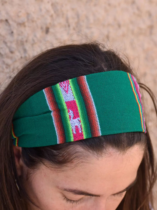 Simple Aguayo Headband: Authentic Andean Hair Accessory (Various colors)