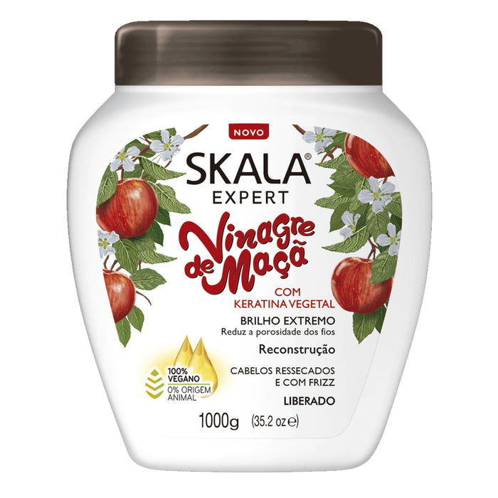 Skala Expert Apple Cider Vinegar Mask - Intensive Hair Care for Smooth and Frizz-Free Strands, 1000 g / 35.2 oz