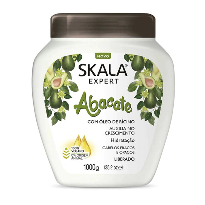 Skala Expert Avocado Vitamin Boost Mask - Hair Growth & Hydration, 1000 g / 35.2 oz