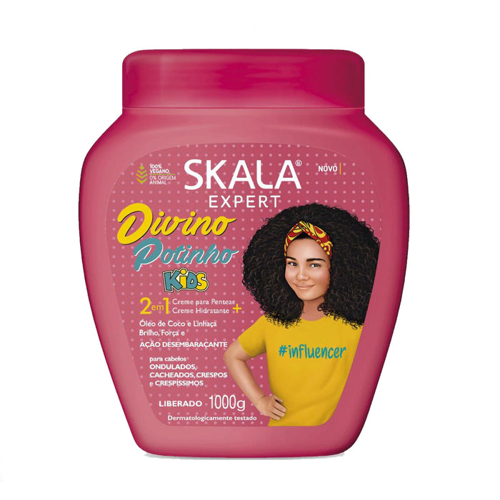 Skala Expert Mascara Divino Potinho Kids - Nourish and Style Your Child's Curls, 1000 g / 35.2 oz