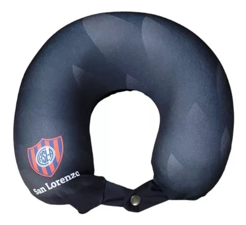 Smart Travel Cervical Pillow - Ultimate Support for Neck and Head - Futbol San Lorenzo Edition - Almohada De Viaje Cervical Inteligente Futbol San Lorenzo