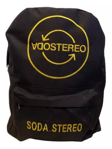 Soda Stereo Embroidered Cordura Backpack - Cerati Rock Vibes, Music Icon Chic