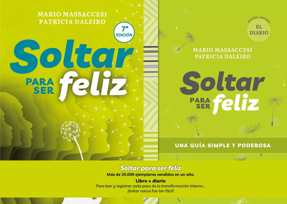 Soltar Para Ser Feliz ( Pack Libro + Libro Guia ) - Self-Help Book by Patricia Daleiro / Mario Massaccesi -  Editorial El Ateneo (Spanish)