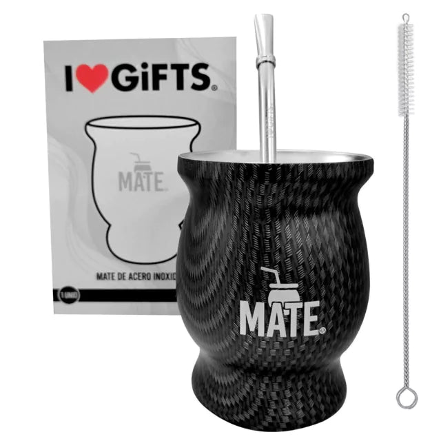 Stainless Steel Mate Set with Included Straw - Native Carbon Infusion