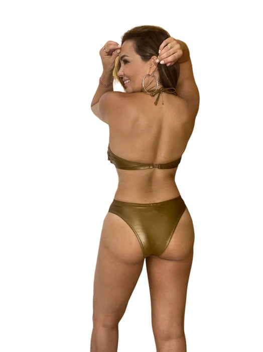 Stunning Miro Sol One-Piece Swimsuit - Trikini with Fringe, Removable Soft Cups, Full Body Mesh