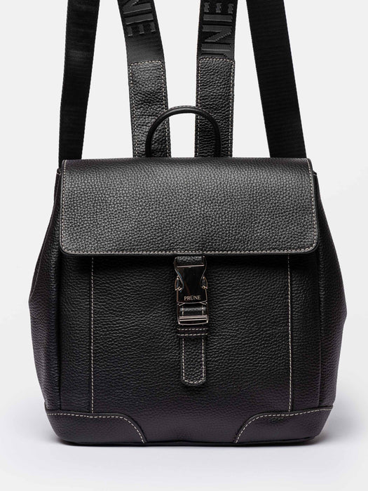 Prüne Style and Comfort with Blend Grained Leather Backpack - Practical for Daily Use