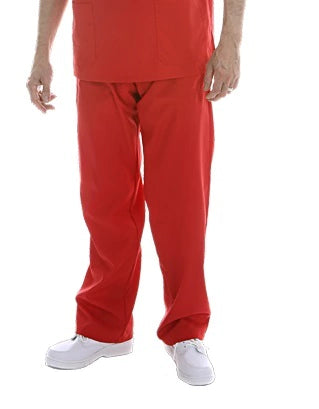 Suedy Uniforms Unisex Nautical Pants with Two Side Pockets - Excellent Quality, Comfortable, Perfect Fit (Red)