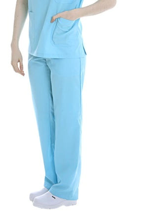 Suedy Uniforms Unisex Nautical Pants with Two Side Pockets - Excellent Quality, Comfortable, Perfect Fit (Turquoise)