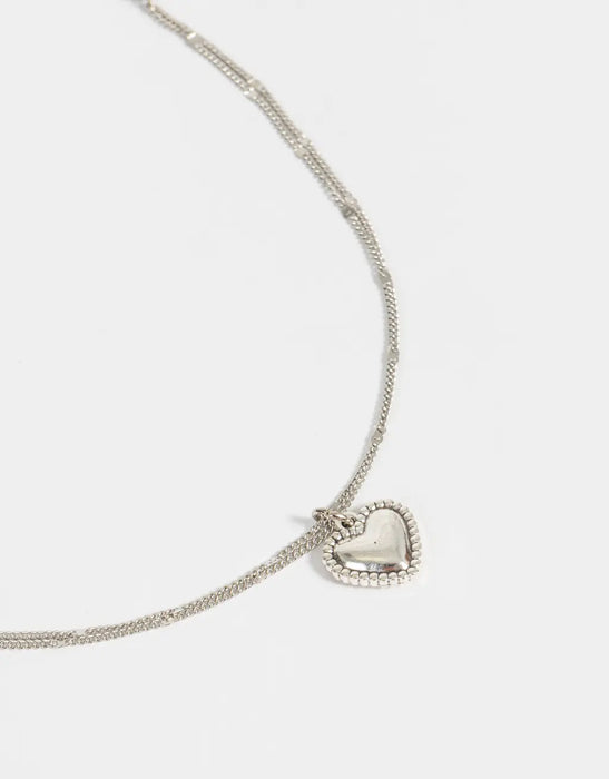 TODOMODA | Heart Pendant Choker Necklace - Fashionable Style