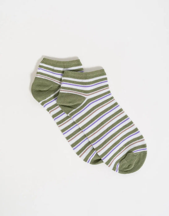 TODOMODA | Multicolor Cotton Striped Knee-High Socks - Vibrant and Comfortable