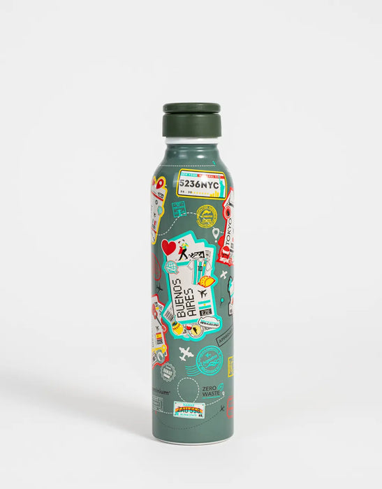 TODOMODA | Patterned Aluminum Reusable Bottle - Eco-Friendly Hydration | 500 ml