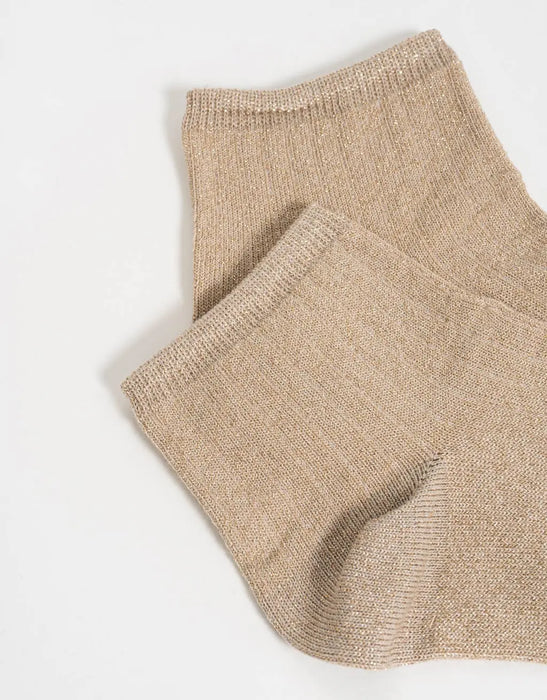 TODOMODA | Simple Beige Cotton Ribbed Knee-High Socks - Comfortable Style