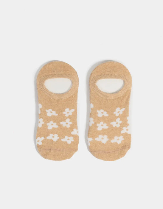 TODOMODA | Soft Cotton Floral No-Show Socks - Comfortable Invisible Footwear