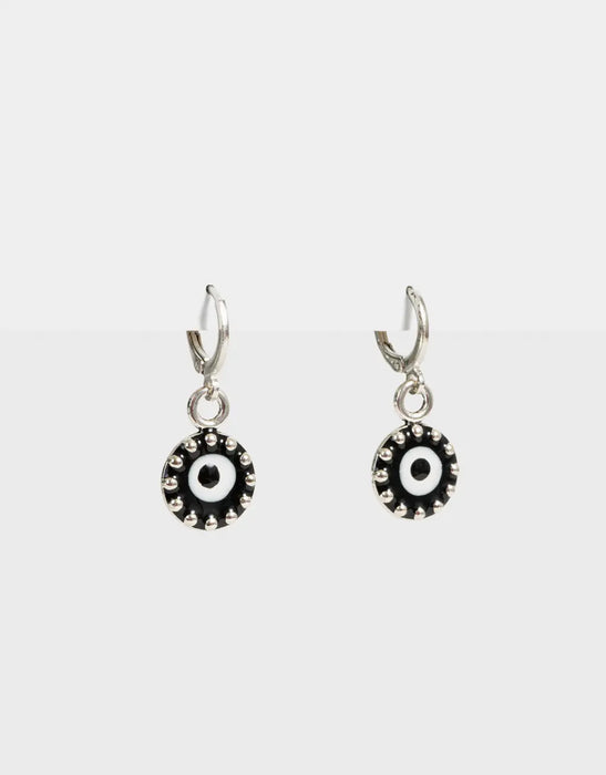 TODOMODA | Stylish Eye Charm Hoop Earrings - Fashionable Accessories for Unique Style